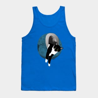 Cute Tuxedo cat in in his Igloo 3 Copyright TeAnne Tank Top